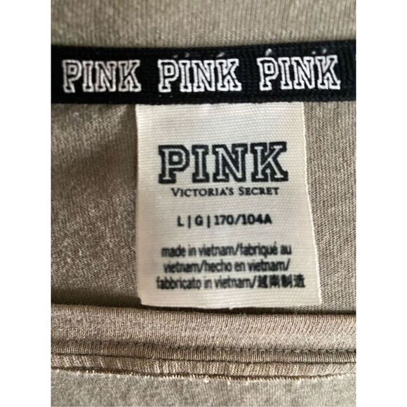 Pink, Victoria’s Secret sage, green, long sleeve, V-neck T-shirt, size large - Picture 5 of 5